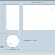 fig 1/ Présentation du cylindre régulier entier dans l'art du trait