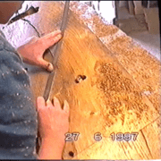 tracé des largeurs d entailles sur la face courbe du limon