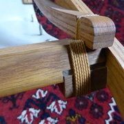 détail de l'assemblage de l'avant