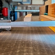 Profondeur réelle obtenue pour une feuillure de 12mm