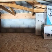Réalisation d'une mezzanine de garage de 5 m x 5m17 (seul en pleine canicule)