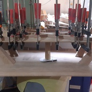 collage de la croix au plateau inférieur