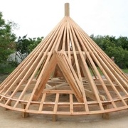 fig 4/ Exemple de l étude du cône appliquée en charpente (charpente de moulin à vent) http://www.tradi-charpente.com