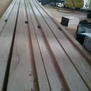 rainures faites à la défonceuse