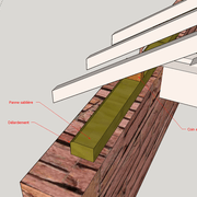 fig 1 détail de sablière traditionnelle contemporaine