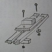 Fixatiion sur les deux planches constituant le banc