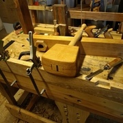 L'occasion de tester le maillet ! (qui a perdu son anneaux!!!)