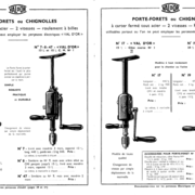 Catalogue Val d'Or 1939, porte-forets à deux vitesses