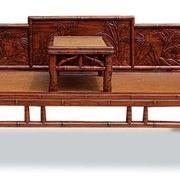 Lit d'opium traditionnel chinois  en bambou  http://www.easterncurio.com/