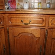 Détail d'un tiroir moulure effectuée à la défonceuse