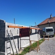 Pose de la sablière