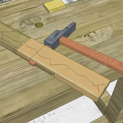 **11/** Nous ajustons la clef, et nous verrouillons définitivement l'assemblage .