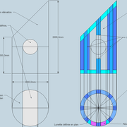 fig 1/ La vue en plan et l'élévation