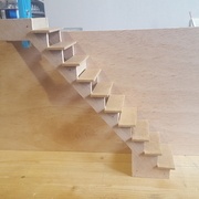 Petit escalier en cours