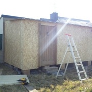 une fois les contours posé, on passe à la pose du toit