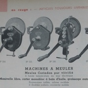 Machines à meuler, à vitesse normale et à grande vitesse, Peugeot Frères 1938