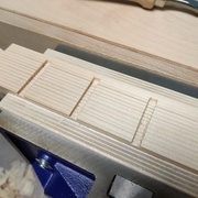 Les rainures réalisées