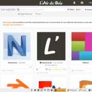 Aperçu du catalogue des logiciels