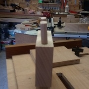 Angle de a peu prés 5°  :) des tenons