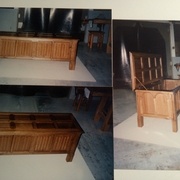 Coffre roman - 3 meubles réalisés par 12 stagiaires