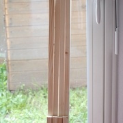 Je decoupe les bouts de bois pour le cadre