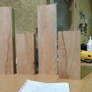 Les carrelets avant assemblage