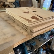 Les panneaux coulissants alésés / marquetés