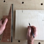 face, on voit la ligne de tracé