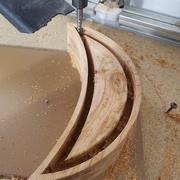 Ajustement avec le couvercle puis fraisage en profondeur