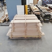 marche et contre marche entreposées le temps de faire les crémaillères