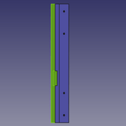 Premiers essais du pied avec FreeCAD.