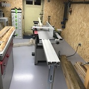 Installation de la rabo/dégau pour corroyer les plus grandes longueurs