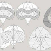 Quelques combinaisons à partir du tracé de l'ovale .