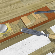 Finition des pointes de diamant .