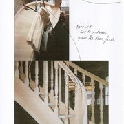 La moulure de main-courante termine en spirale