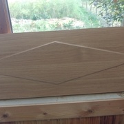 Frise terminée après premier ponçage au grain 80