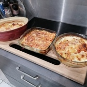 rempli a la perfection son role, pour recevoir les bons plats a gratin tout juste sortis du four