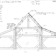 plan de la façade pignon, version du 13 août 2024