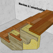 Marches d escalier à l americaine  3 procédés