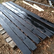 finition huile de lin et essence de térébenthine