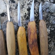 Lames par C. Sormani (lien dans l'article) emmanchées par mes soins.