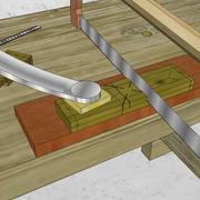 **5/** Amorcer précisément  les joues d'entaille ravancées de la pilette .