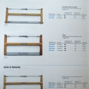 Scies à araser, à tenons