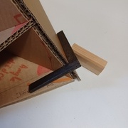 Dévers de pas quand l'arêtier reste rectangulaire