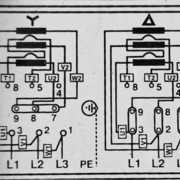 Schéma de câblage présent dans le boitier électrique du moteur