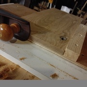 recalage avant le traçage des queues d'aronde