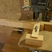 Mortaisage d'un montant de porte