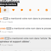 Notification de mentions