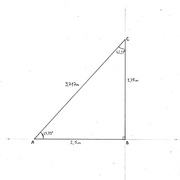 Étape 2 : calcul et dessin du triangle de base. Pour tous les calculs, voir dans le doc PDF