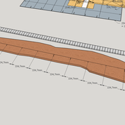 tracé d une droite , divisée par les diagonales moyennes